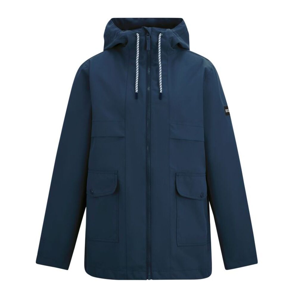 Regatta Womens/Ladies Orlea Floral Waterproof Jacket / Navy